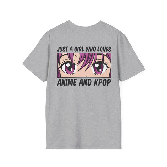 Anime and K-Pop - Anime World - Unisex T-Shirt - Back Print